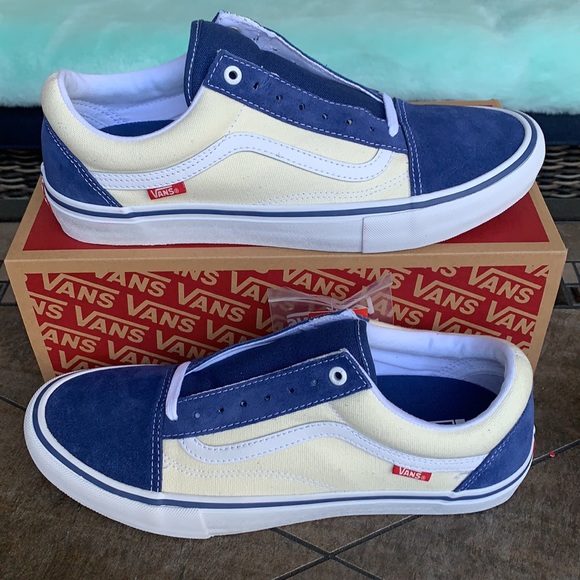 VANS OLD SKOOL PRO SLY NAVY/CLASSIC WHITE MENS - Picture 3 of 15